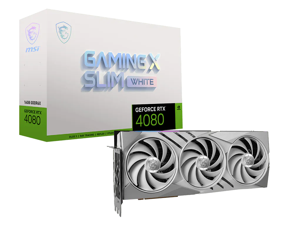 MSI GeForce RTX 4080 16GB GAMING X SLIM WHITE